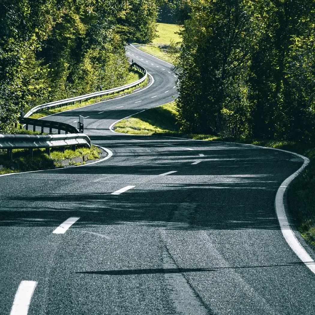 road, path, asphalt, curve, traffic, country road, nature, forest, automobile, to travel, landscape
